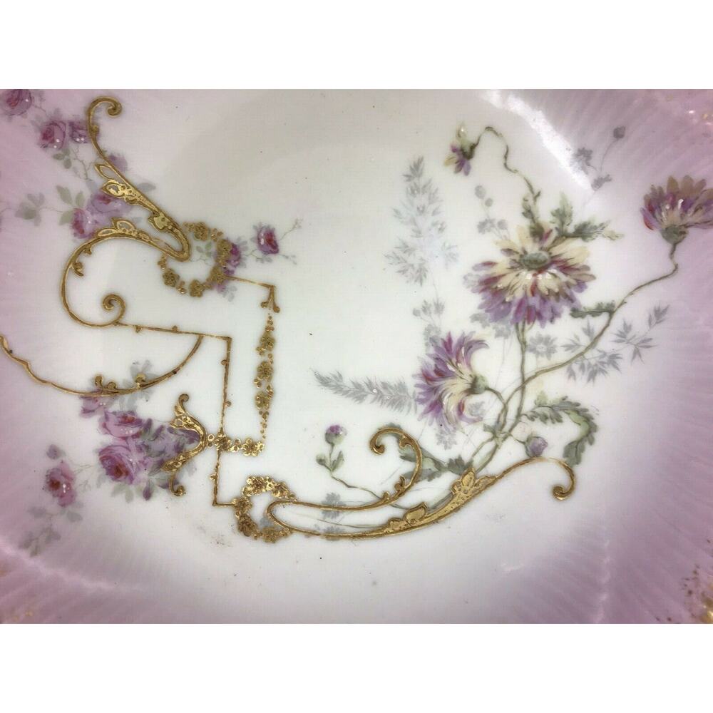 L S & S Limoges France Pink Gold Bowl Vintage Traditional - Picture 2 of 7